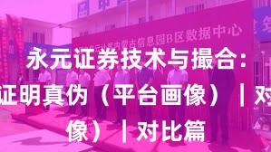 永元证券技术与撮合：怎么证明真伪（平台画像）｜对比篇