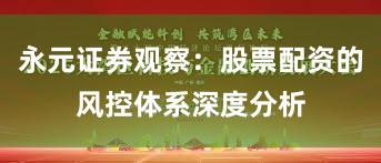 永元证券观察:股票配资的风控体系深度分析