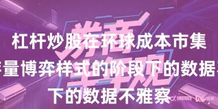 杠杆炒股在环球成本市集处于存量博弈样式的阶段下的数据不雅察